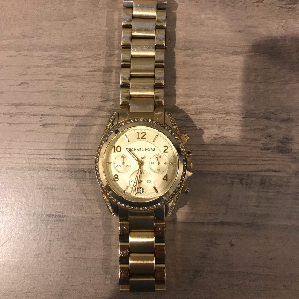 Gold Michael kors watch